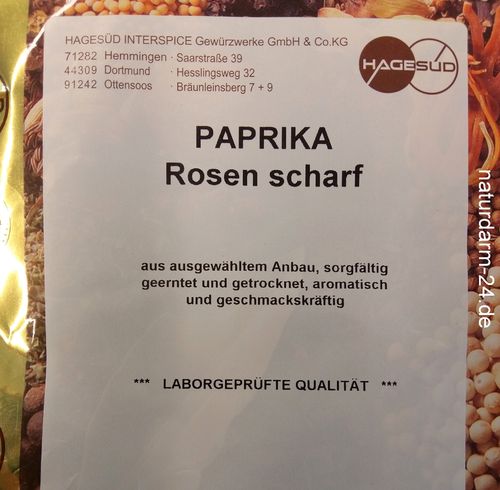 Paprika Rosen, scharf, 1kg