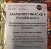 Bratwurst Knacks P Pulver Gold mit Phosphat, ohne Umrötung 1kg