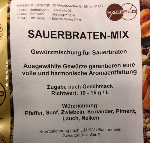Hagesüd Sauerbraten-Mix, 1kg, Gewürz, Gewürze