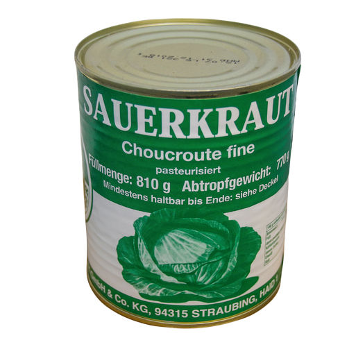 Straubinger Sauerkraut 850 ml Dose