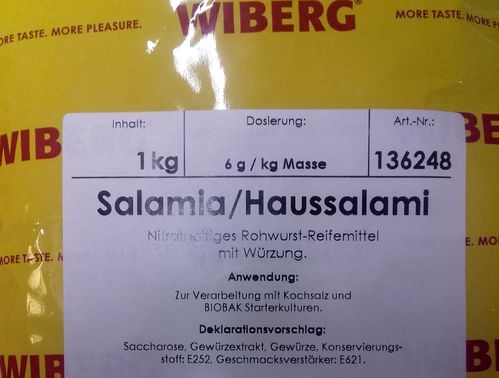 Salamigewürz Wiberg Salamia Haussalami 1 kg,