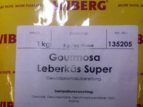 Wiberg Gourmosa Leberkäs Super 1 kg, Gewürz, Gewürze